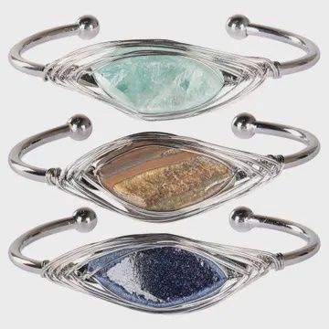 Wire Wrap Bangle Bracelets