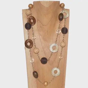 48&quot; Natural Bead Necklace
