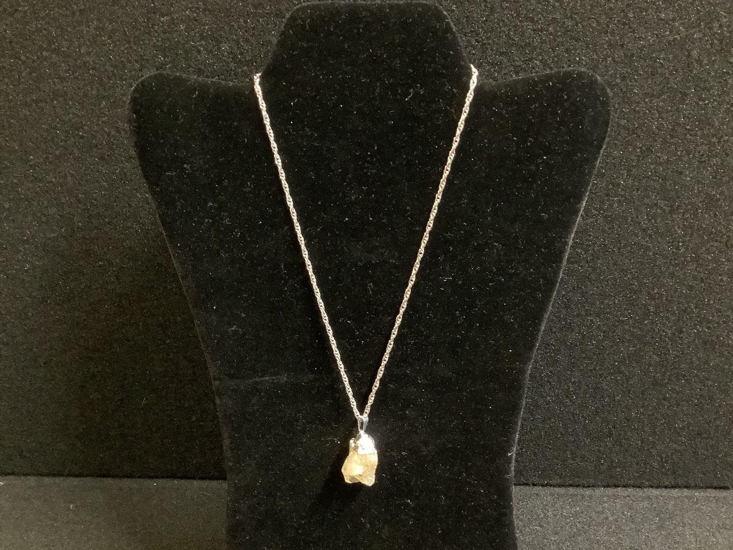 Citrine Crystal Point Pendant Necklace