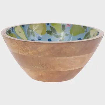 10&quot; Dia. Anjou Pear Mango Wood Bowl