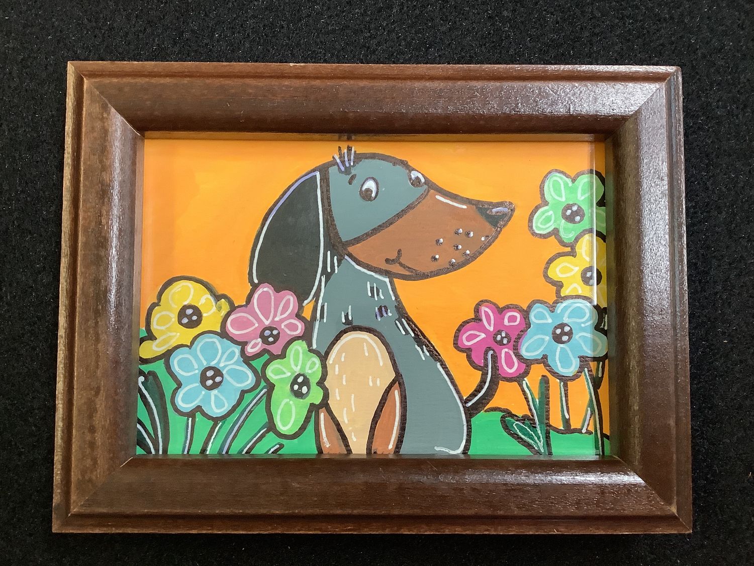 Dachshund Painting by Sr. Brenda