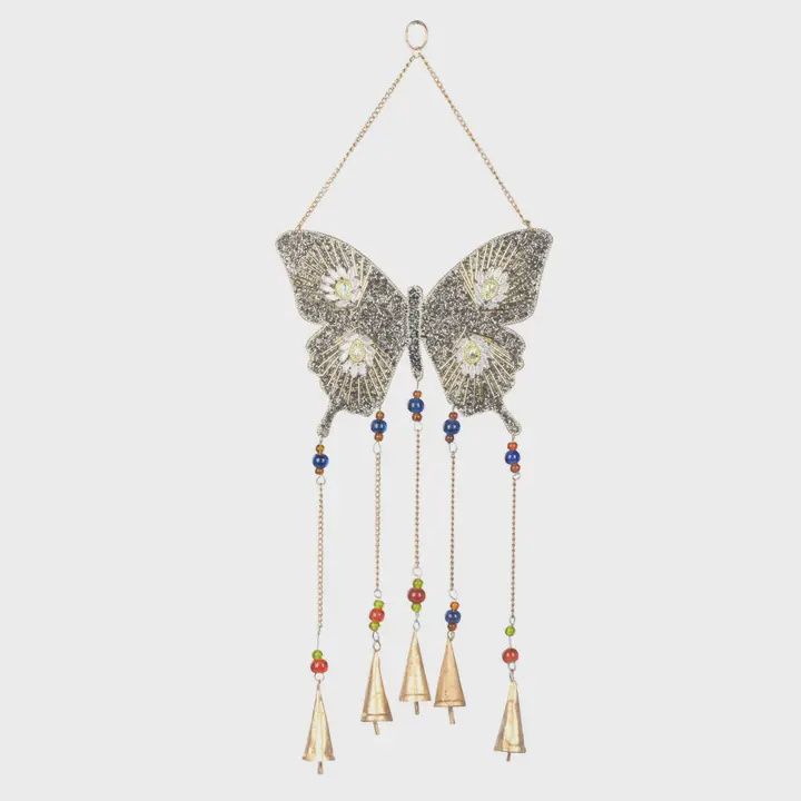 Mosaic Butterfly Windchime