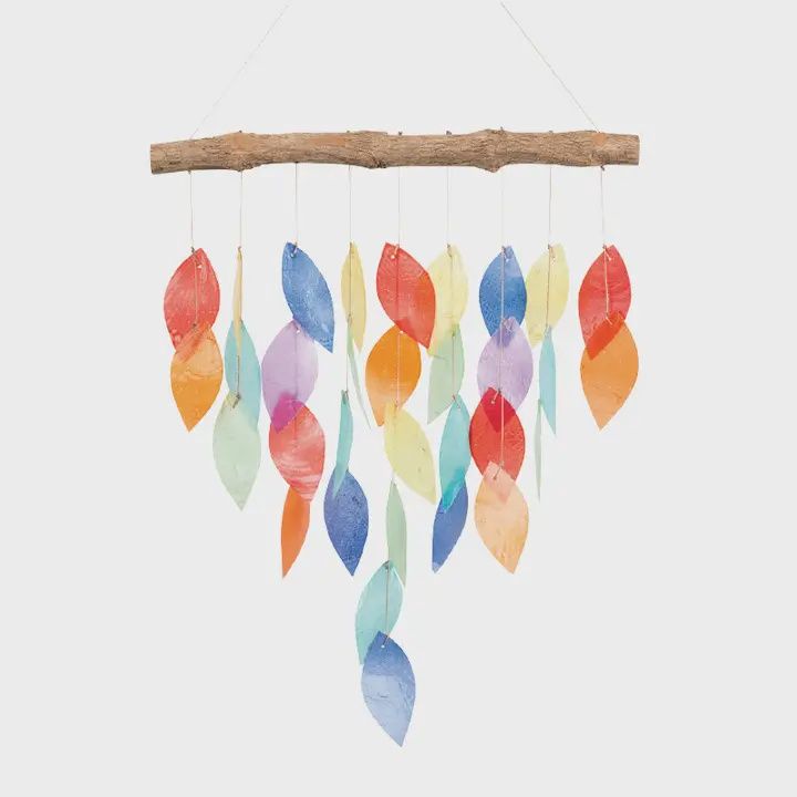 Leaf Capiz Shell Windchime