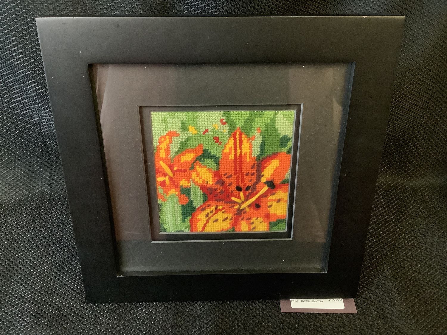 Tiger Lily Cross Stitch by Sr. Rosine Sobczak