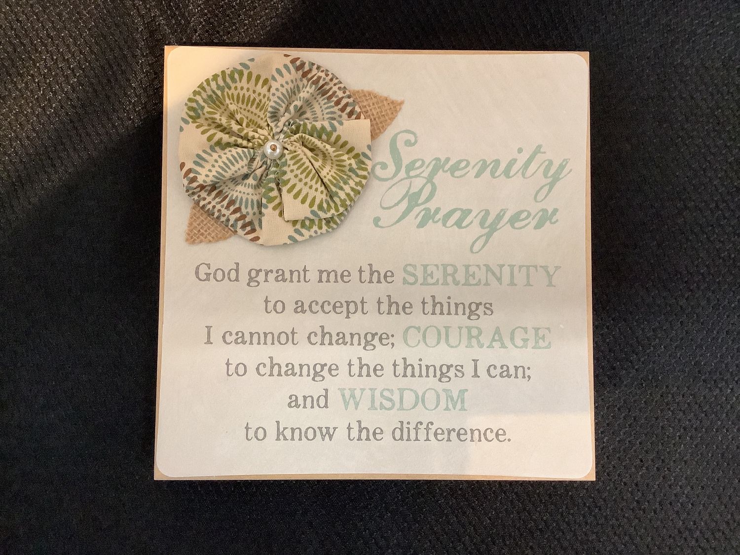Serenity Prayer wall art