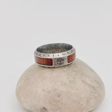 Tree of Life Men&#39;s Rune Ring, Size: 9