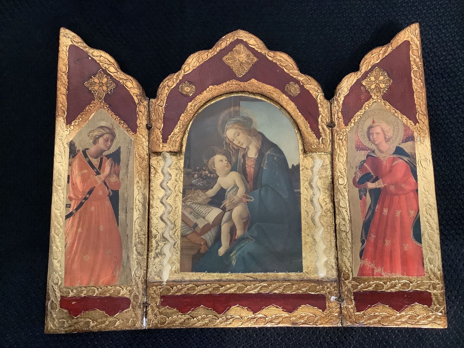 Mary with Christ Child Triptych
