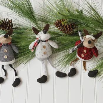 Plush Reindeer Ornament