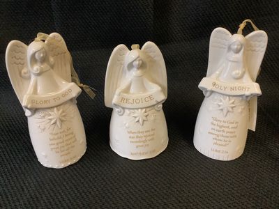 Angel Bells Ornaments set of 3