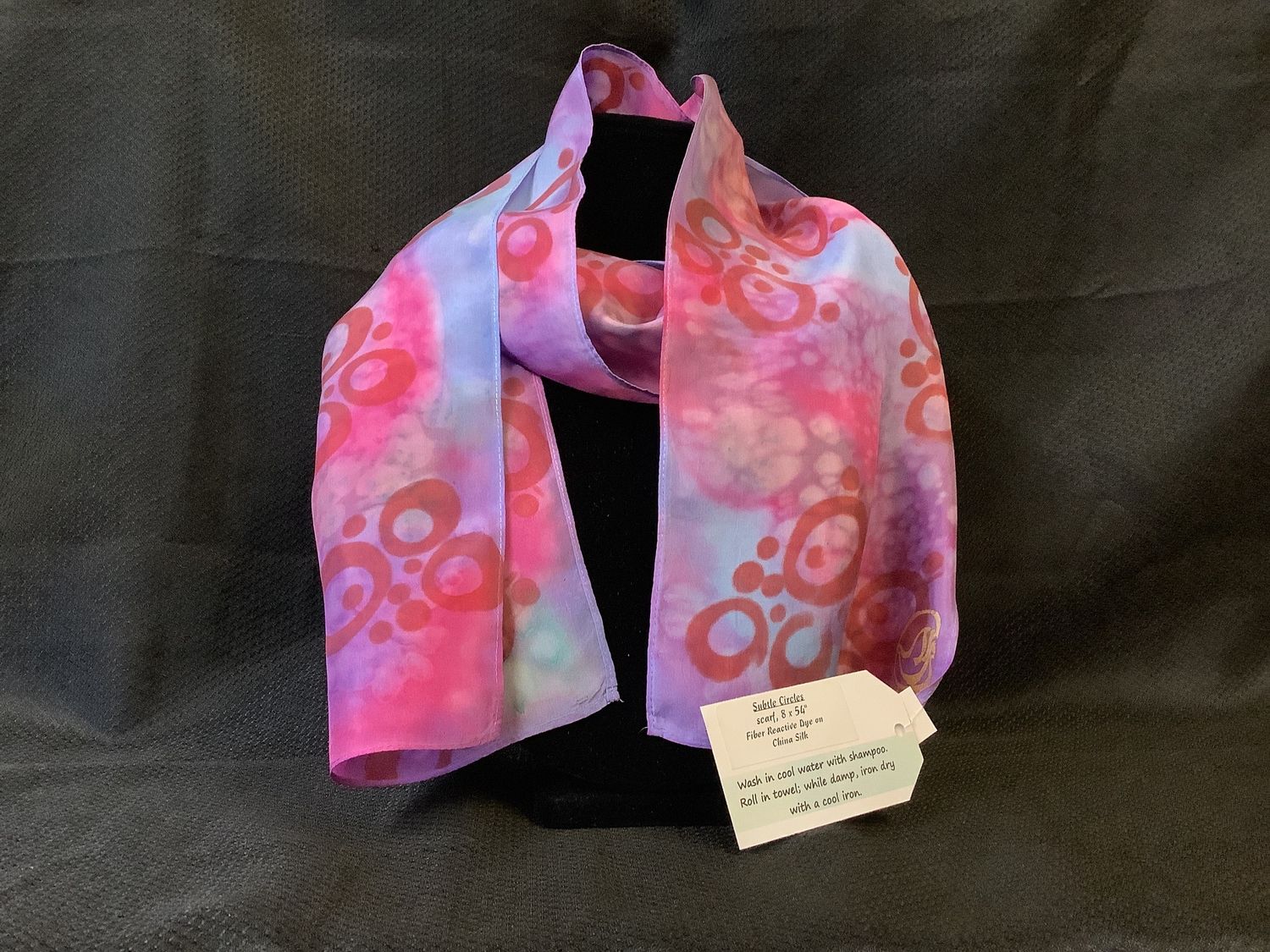Subtle Circles Silk scarf by Sr. Sharon Havelak