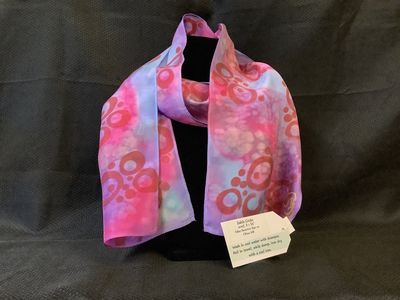 Subtle Circles Silk scarf by Sr. Sharon Havelak