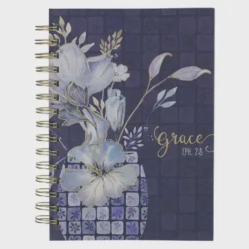 Blue Floral Grace Journal