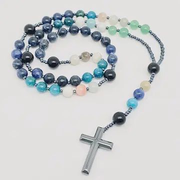Blue Agate Rosary