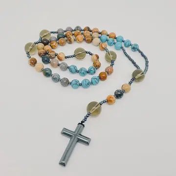 Stone Blue Turquoise Rosary