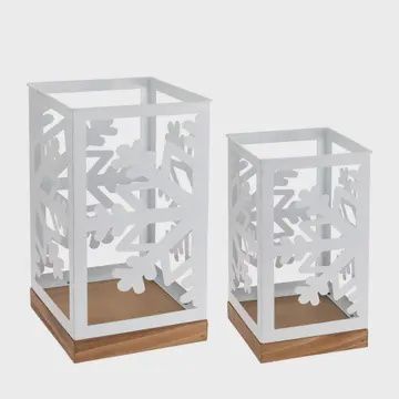 Snowflake Lanterns (Set of 2)