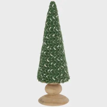 Green Yarn Christmas Tree 9.5&quot;