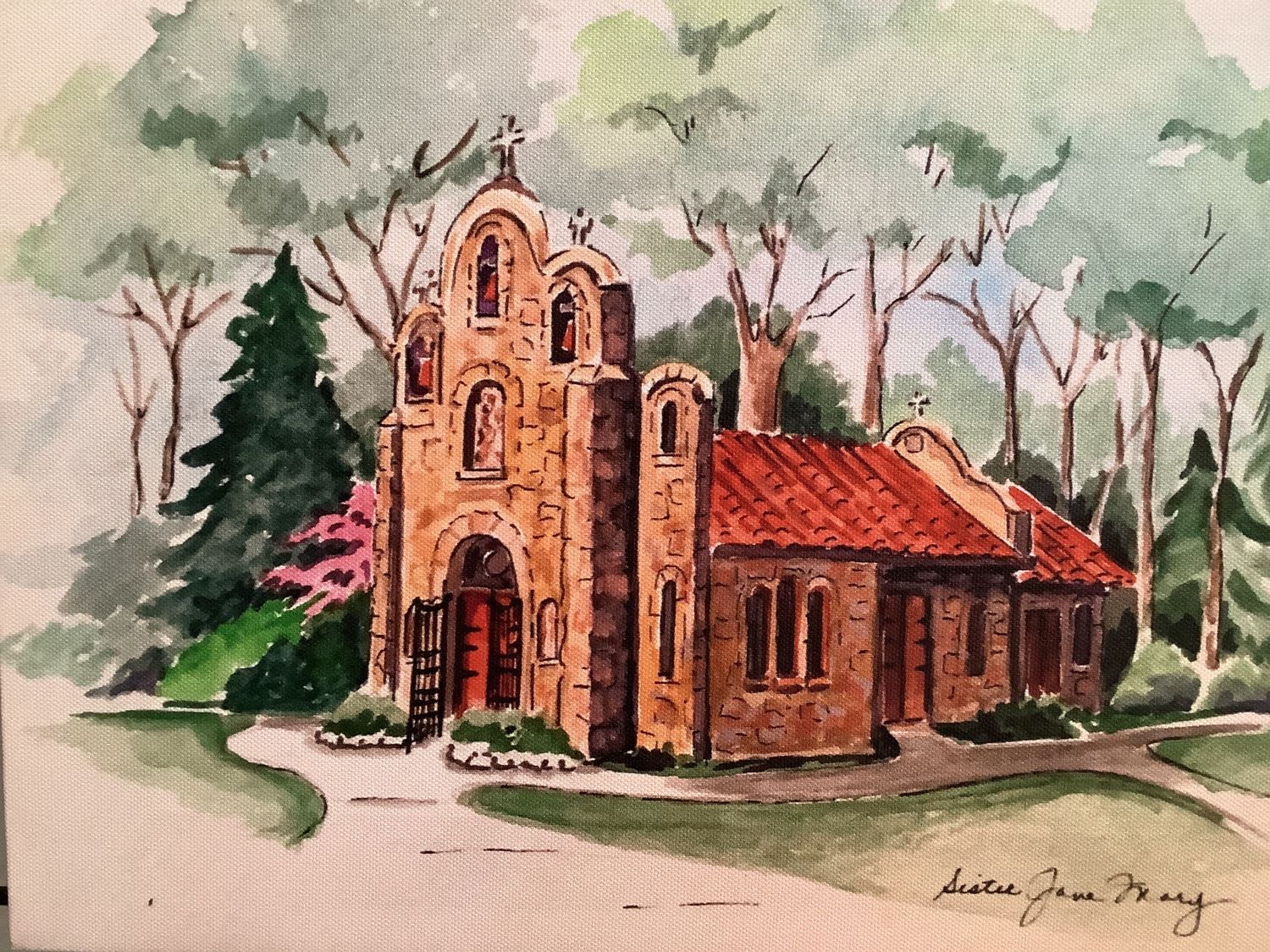 Portiuncula Canvas by Sr. Jane Mary