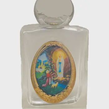 Our Lady of Lourdes Holy Water Bottle 1.75x2.25"