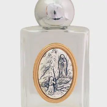 Our Lady of Lourdes Holy Water Bottle 1.75x3.25"