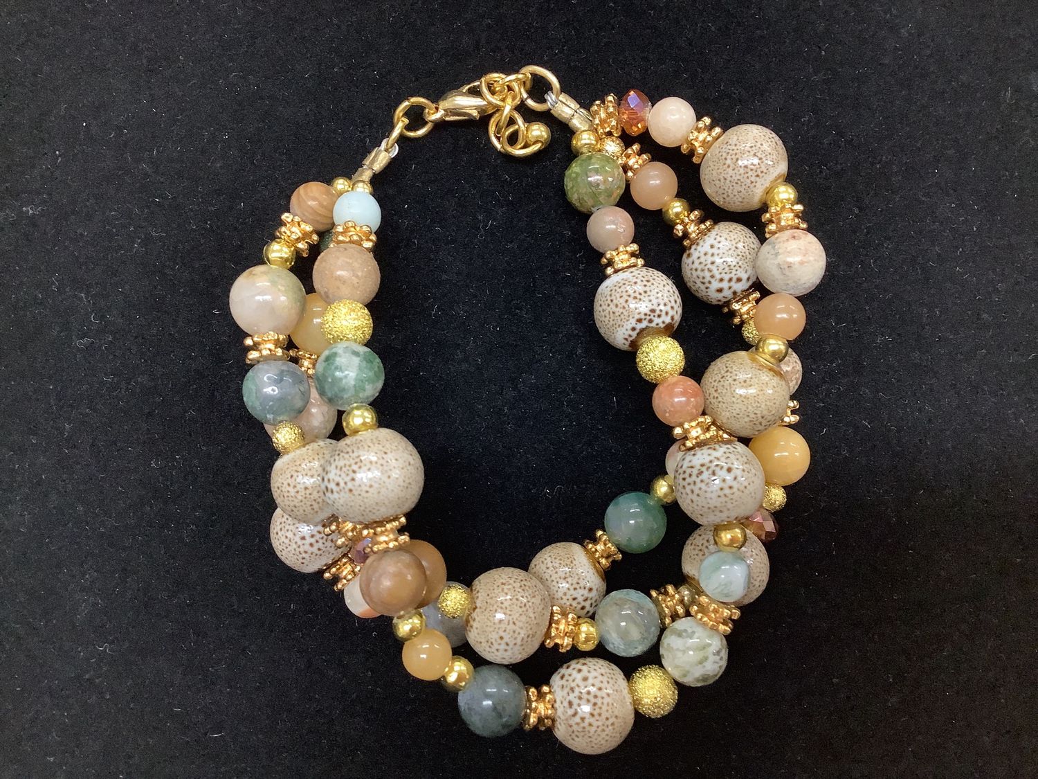 Multi Jasper Beaded Bracelet