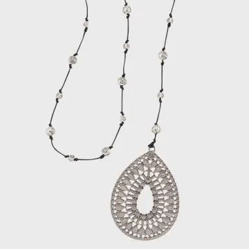 Silver Tear Drop Necklace