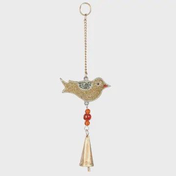 Mosaic Bird Windchime with Bells