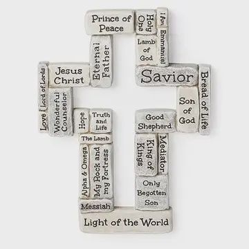 Crossword Wall Cross 8"