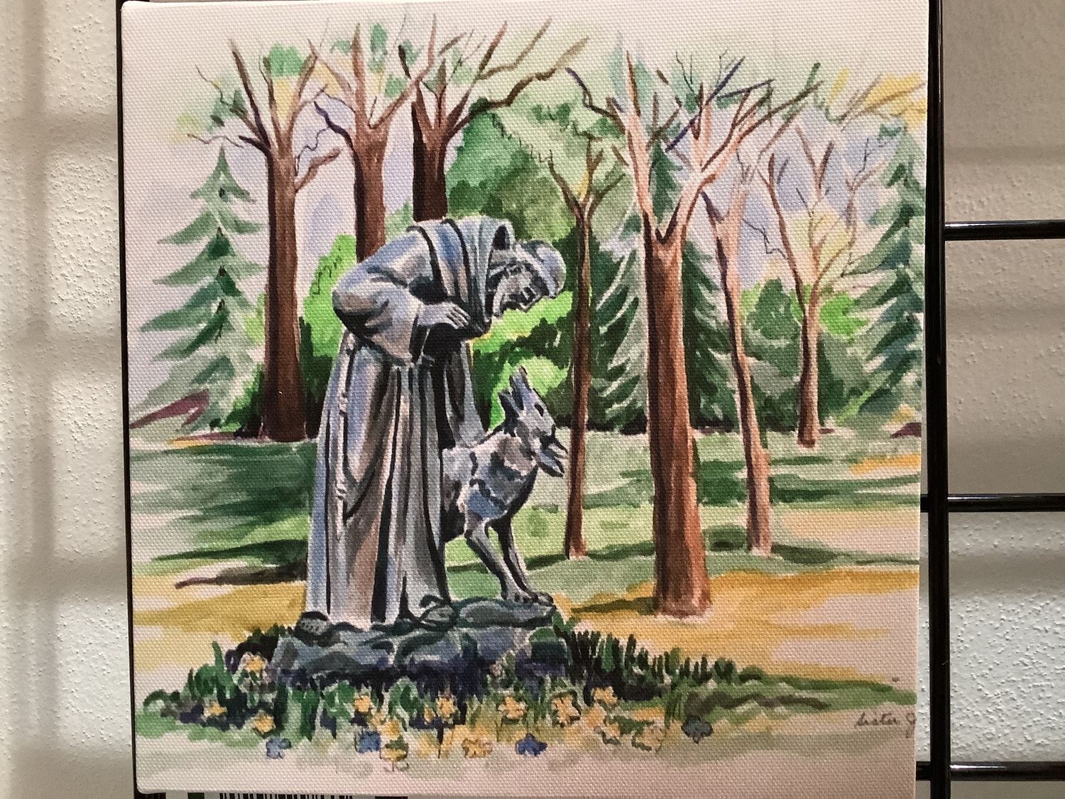 St. Francis and Gubbio 8"x8"