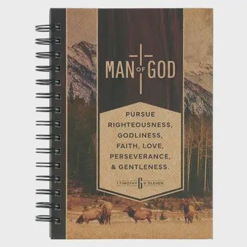 Brown Man of God 1 Tim. 6:11 Journal