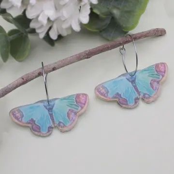 Blue Butterfly Earrings