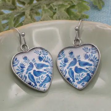 Blue Bird Earrings