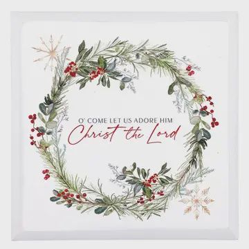 5" Let Us Adore Plaque