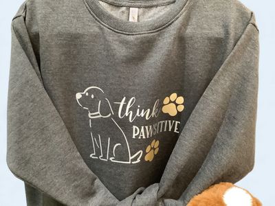 Think "Pawsitive" Sweatshirt (Sz M)