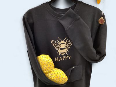 Bee Happy Sweatshirt (Sz M)
