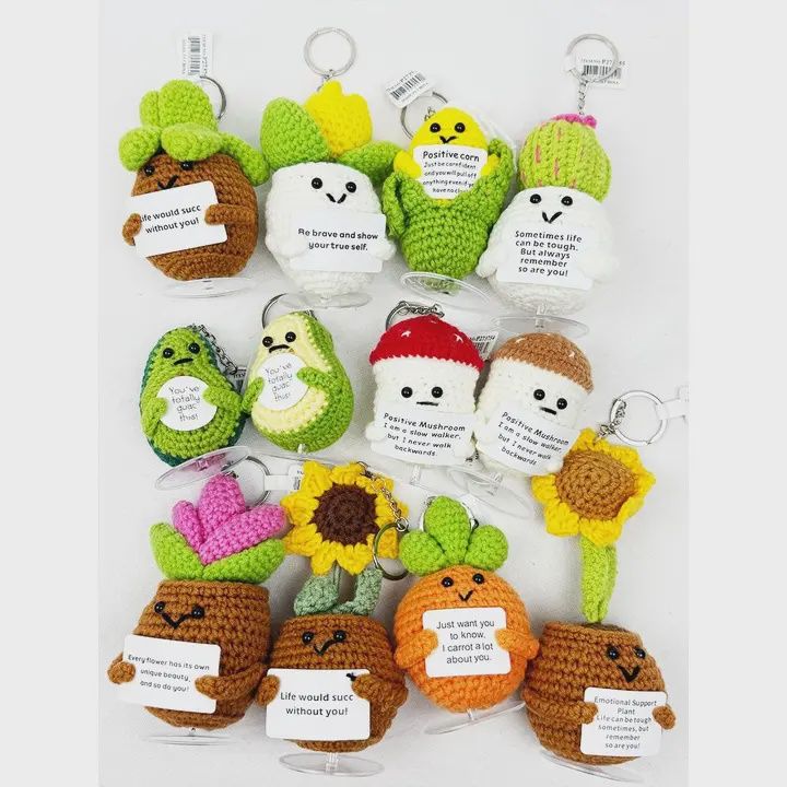 Happy Plant &amp; Vegt. Keychain
