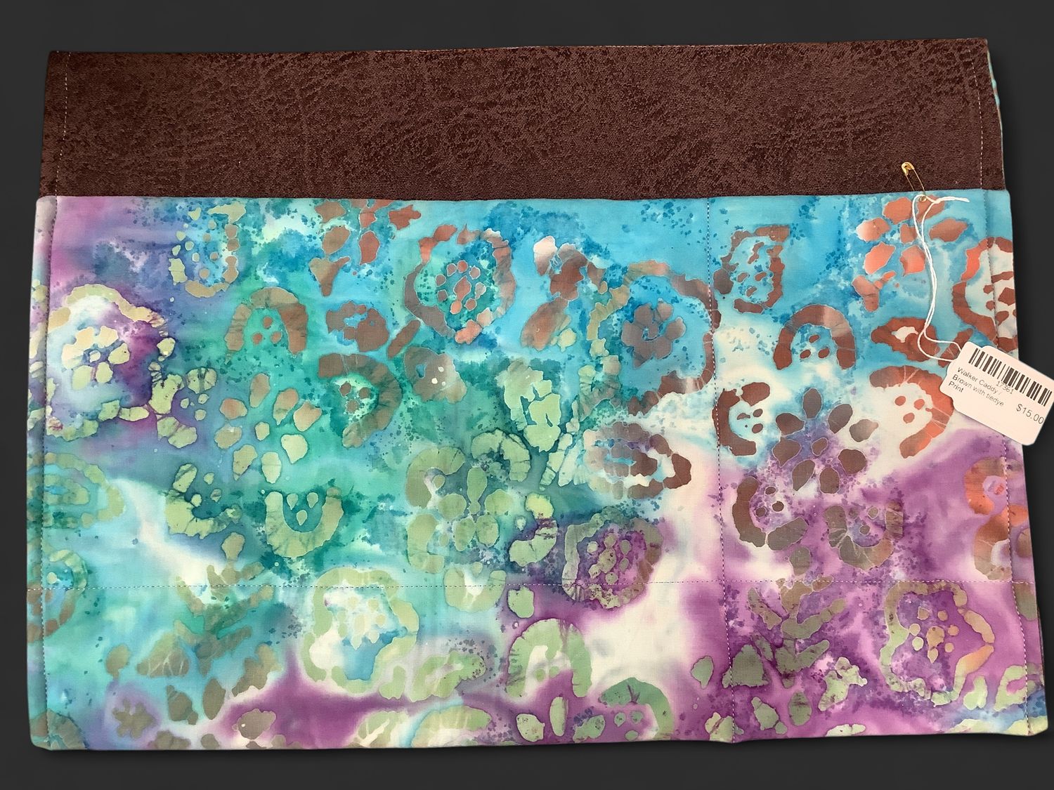 Walker Caddy / Brown with tiedye Print