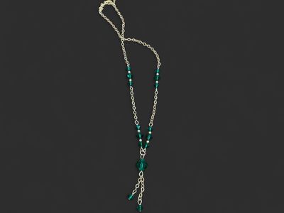 Green Gem Necklace by Sr. Mary Peter