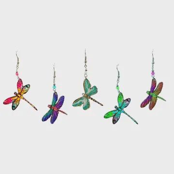 Acrylic Dragonfly Earrings