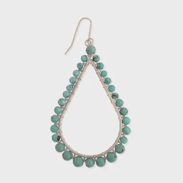 Turquoise Hoop Earrings