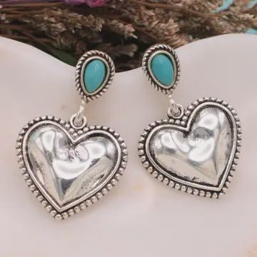 Heart Silver Earrings