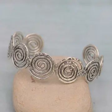 Silver Spiral Bracelet