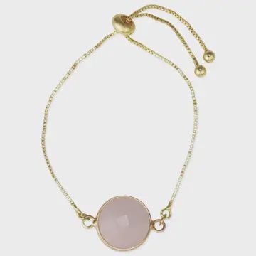 Rose Stone Toggle Bracelet