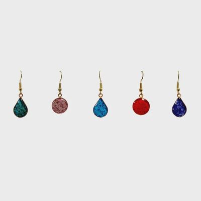 Acrylic Stone Inlay Earrings