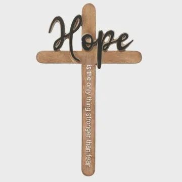 Faith, Hope or Love Wall Cross, Style: Hope