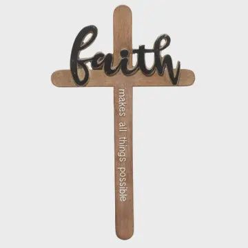 Faith, Hope or Love Wall Cross