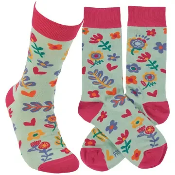 Floral Pink Socks