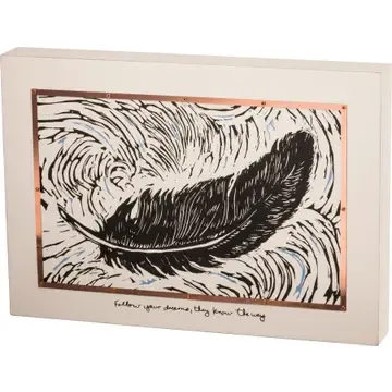 Feather Box Sign