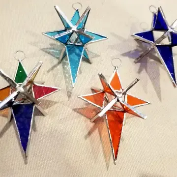 Star of Bethlehem Glass Ornament