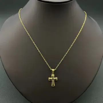 Cross Gold Plated Necklace