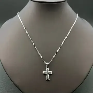 Cross Silver Plated Necklace